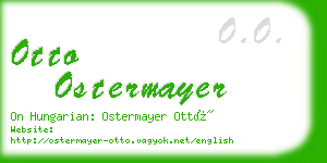 otto ostermayer business card